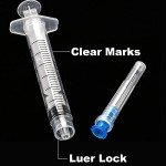 50-Pack 3ml Safety Syringes, Individually Wrapped