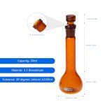 20 ML Volumetric Flask Set with Glass Stopper