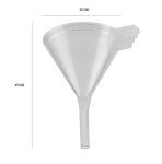12 Pack of Small Funnel 20 mm Mini Funnel Clear Plastic Funnels for Arts, Lab Bottles, Essential Oils, Perfumes, Spices