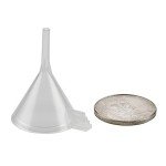 12 Pack of Small Funnel 20 mm Mini Funnel Clear Plastic Funnels for Arts, Lab Bottles, Essential Oils, Perfumes, Spices