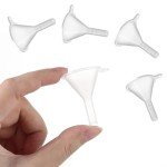 10 Mini Plastic Funnels for Lab & Cosmetic Use