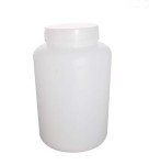 Bettomshin 3Pcs 2000ml PE Plastic(Food Grade) Bottles, Wide Mouth Lab Reagent Bottle, Liquid/Solid Sample Seal Sample Storage Container with Graduated Scale