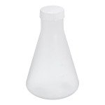 PATIKIL 250ml Plastic Erlenmeyer Flask with Screw Caps, 1 Pack Narrow Mouth Conical Flask for Laboratory, Clear