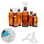 10 Mini Plastic Funnels for Lab & Cosmetic Use