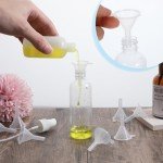 10 Mini Plastic Funnels for Lab & Cosmetic Use