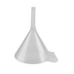 12 Pack of Small Funnel 20 mm Mini Funnel Clear Plastic Funnels for Arts, Lab Bottles, Essential Oils, Perfumes, Spices