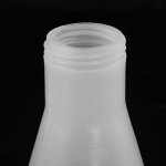 PATIKIL 250ml Plastic Erlenmeyer Flask with Screw Caps, 1 Pack Narrow Mouth Conical Flask for Laboratory, Clear