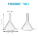 10 Mini Plastic Funnels for Lab & Cosmetic Use