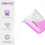 Labvida 12PCS Mini Plastic Beakers, Vol.30ml(1.01oz) Stackable Measuring Cup with Black Scale line, Plastic Pitcher PP material Ideal for Science Activities and Household Use, LVB010