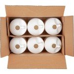 Half Gallon White HDPE Plastic Round Jug with Handle and Cap with PE Heat Induction Sealing Liner, BPA Free, Residential and Commercial Uses, Made in USA (6)