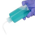 Labasics Chemical Wash Bottle, 3-Pack Plastic Safety Lab Squeeze Wash Bottle, LDPE with Narrow Mouth, 500 ml (8 oz)/3 Bottles