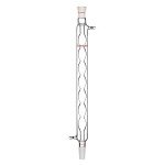 StonyLab Borosilicate Glass Allihn Condenser with 24/40 Joint 400mm Jacket Length Lab Glass Condenser