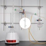StonyLab Borosilicate Glass Liebig Condenser with 24/40 Joint 500mm Jacket Length Lab Glass Condenser