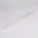 StonyLab Borosilicate Glass Allihn Condenser with 24/40 Joint 400mm Jacket Length Lab Glass Condenser