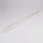StonyLab Borosilicate Glass Allihn Condenser with 24/40 Joint 400mm Jacket Length Lab Glass Condenser