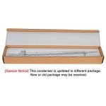 StonyLab Borosilicate Glass Allihn Condenser with 24/40 Joint 400mm Jacket Length Lab Glass Condenser