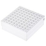 uxcell Centrifuge Tube Freezer Storage Box 81-Well Waterproof Cardboard Holder White for 1.8ml/2ml Micro Centrifuge Tubes