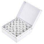 uxcell Centrifuge Tube Freezer Storage Box 81-Well Waterproof Cardboard Holder White for 1.8ml/2ml Micro Centrifuge Tubes