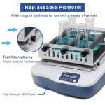 ONiLAB Digital Orbital Shaker Adjustable Speed 40-200RPM,Capacity 2KGS, Orbital Rotator Shaker with Continuous Mode or Timer Mode(1min-99h59min), Labs and Classrooms