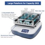 ONiLAB Digital Orbital Shaker Adjustable Speed 40-200RPM,Capacity 2KGS, Orbital Rotator Shaker with Continuous Mode or Timer Mode(1min-99h59min), Labs and Classrooms