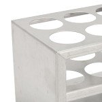 Fockety 6 Holes Test Tube Rack, 3 Tiers Stainless Steel Test Tube Holder for 50ml Test Tubes, Sturdy Structure Lab Test Tube Rack, 30mm/1.18in in Diameter, Centrifuge Tube for Laboratory