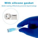 CryoKing Cryogenic Vials 0.5ml with O-Ring Caps Cryotubes for Low Temperature Sample Storage Clear Sterile Vials, Pack of 500