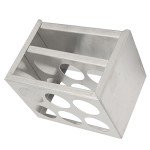 Fockety 6 Holes Test Tube Rack, 3 Tiers Stainless Steel Test Tube Holder for 50ml Test Tubes, Sturdy Structure Lab Test Tube Rack, 30mm/1.18in in Diameter, Centrifuge Tube for Laboratory