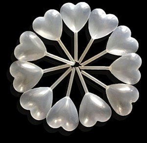 50pcs Clear Heart Shape 4ml Plastic Squeeze Transfer Pipettes Liquid Dropper Pasteur Pipette