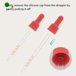 Glass Dropper Pipettes Compatible with SodaStream Bubly Bubbly Drops Flavors for Soda Stream Accessories (Colorful, 6Pcs)