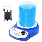 LVDALAB 2200RPM Magnetic Stirrer with 2 Stir Bars, 5000ml Stainless Steel Magnetic Mixer, Lab Stirrers Mini Magnetic Stir Plate