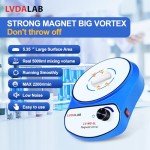 LVDALAB 2200RPM Magnetic Stirrer with 2 Stir Bars, 5000ml Stainless Steel Magnetic Mixer, Lab Stirrers Mini Magnetic Stir Plate
