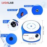 LVDALAB 2200RPM Magnetic Stirrer with 2 Stir Bars, 5000ml Stainless Steel Magnetic Mixer, Lab Stirrers Mini Magnetic Stir Plate
