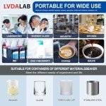 LVDALAB 2200RPM Magnetic Stirrer with 2 Stir Bars, 5000ml Stainless Steel Magnetic Mixer, Lab Stirrers Mini Magnetic Stir Plate