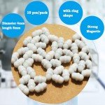 10 PCS Magnetic Stirrer Stir Bar PTFE Magnetic Mixer Stir Bars (Diameter 4mm,Length 8mm)