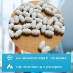 10 PCS Magnetic Stirrer Stir Bar PTFE Magnetic Mixer Stir Bars (Diameter 4mm,Length 8mm)