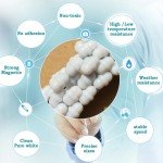 10 PCS Magnetic Stirrer Stir Bar PTFE Magnetic Mixer Stir Bars (Diameter 4mm,Length 8mm)