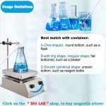 10 PCS Magnetic Stirrer Stir Bar PTFE Magnetic Mixer Stir Bars (Diameter 4mm,Length 8mm)