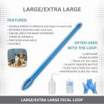 Fecal Loop for Large and X-Large Animals, Stool Sample Collection for Larger Dogs, Goats, Sheep and Other Large Animals. Take Stool Samples Quickly and Easily with Reusable Double end Loop.