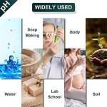 pH Test Strips - 200ct + 4 Colorimetric Blocks - Easy to Use and Wide Range pH Strips - for Testing Water, Soil, Soap, Chemistry Experiment, Pet Food, Diet pH Monitoring and so on