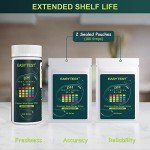 pH Test Strips - 200ct + 4 Colorimetric Blocks - Easy to Use and Wide Range pH Strips - for Testing Water, Soil, Soap, Chemistry Experiment, Pet Food, Diet pH Monitoring and so on