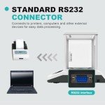 JOANLAB Analytical Balance 500g x 1mg Scale High Precision 0.001g Accuracy Digital Lab Scale for Laboratory Pharmacy Jewelry w/Front & Rear Display