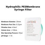 10 Pack Sterile Nylon Syringe Filters, 0.22 μm
