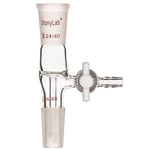Borosilicate Glass Vacuum Flow Control Adapter 24/40