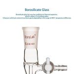 Borosilicate Glass Vacuum Flow Control Adapter 24/40