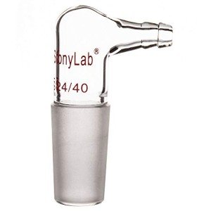 Borosilicate Glass 90 Degree Vacuum Gas Adapter