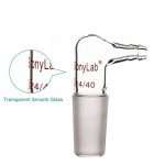 Borosilicate Glass 90 Degree Vacuum Gas Adapter