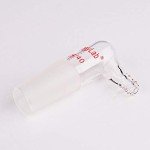Borosilicate Glass 90 Degree Vacuum Gas Adapter