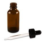 Amber Glass Bottles with Dropper - 6 Pack