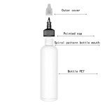 4-Pack 5oz Plastic Boston Squeeze Dispensing Bottles