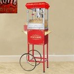 Carnival Popcorn Machine with Cart and Kernels